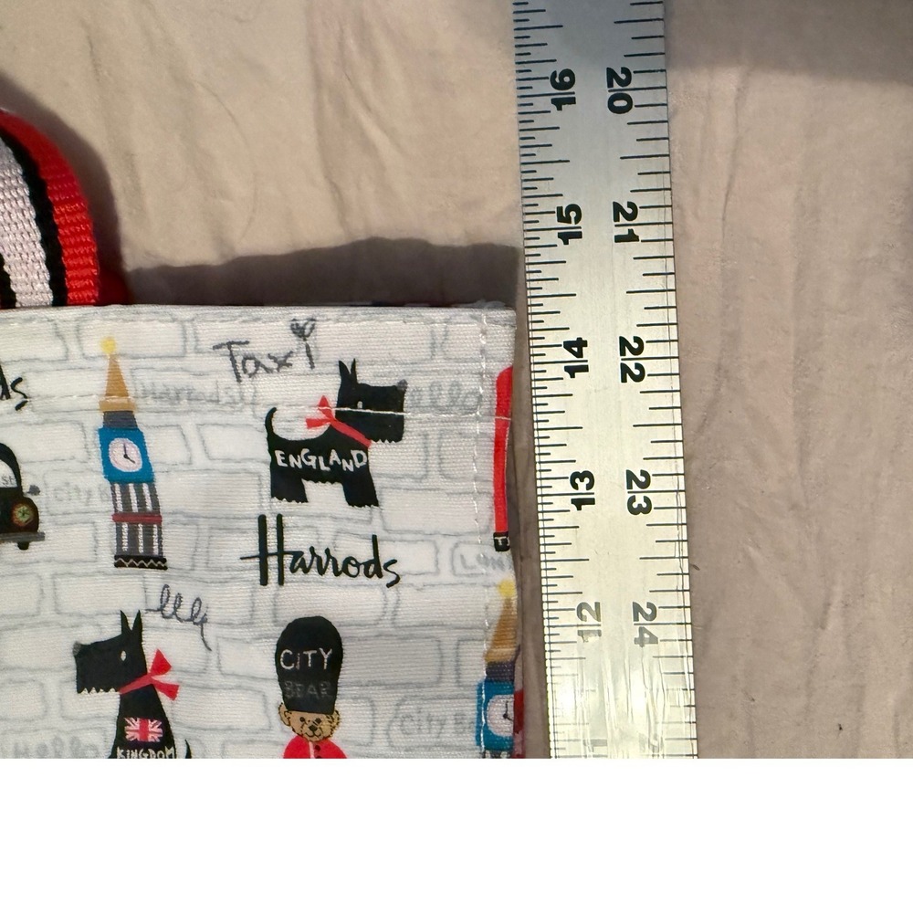 Like New Harrods City Bear London Landmarks Shopper Bag Small Tote - Picture 5 of 6